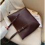 Solid Women's PU Leather Handbags Luxury Lady Hand Bags