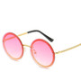 Brand Round Sunglasses Luxury Rimless Shades