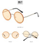 Brand Round Sunglasses Luxury Rimless Shades