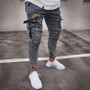 men's jeans pocket Slim Fashion Hiphop Jeans