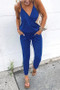 2Sexy Sleeveless Lace Up Belts Jumpsuits