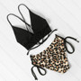 Leopard Bikini Set Bandage Sexy Push Up High Waist
