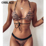 Bandage Bikini Set Sexy High Cut