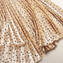 Pleated Skirts High Waist Print Midi Velvet Skirt Maxi Long