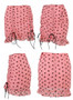 Sexy Polka Dot Mini High Waist Heart Print Ruffle Skirt