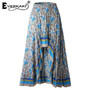 Boho Print Elastic Waist Gypsy Ethnic Skirt