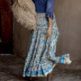 Boho Print Elastic Waist Gypsy Ethnic Skirt