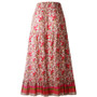 Boho Print Elastic Waist Gypsy Ethnic Skirt