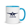 Funkypilot Aviator Color Inside Coffee Mug