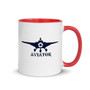 Funkypilot Aviator Color Inside Coffee Mug