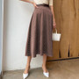A-Line midi skirt High waist Polka Dot skirts  Vintage