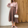 A-Line midi skirt High waist Polka Dot skirts  Vintage
