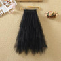 irregular Tulle Skirts Fashion Elastic High Waist Mesh Tutu Skirt