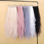 irregular Tulle Skirts Fashion Elastic High Waist Mesh Tutu Skirt