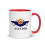 Funkypilot Aviator Coffee Mug with Color Inside