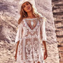 Sexy Lace Dress Women Bikini Beach Cover Up