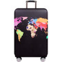 World Map Design Luggage Protective Cover Travel Suitcase Cover