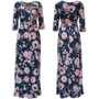 Floral Print Boho Style Long Maxi Dress