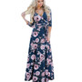 Floral Print Boho Style Long Maxi Dress