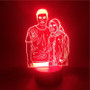 3D Lamp Couples Portrait Night Light Lamp