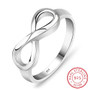 925 Sterling Silver Infinity Ring  Eternity Endless Love Gift Ring