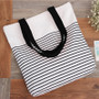 Canvas Bohemian Style Striped Casual Tote Shopping Bags