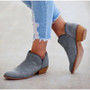 Woman Clog Low Heel Slip On Ankle Boots