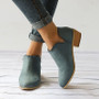 Woman Clog Low Heel Slip On Ankle Boots