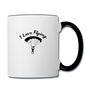 Contrast Coffee Mug, I Love Flying