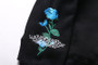 Hip Hop Embroidery Rose Hoodie Sweatshirts