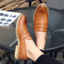 Oxford Loafers Leather Moccasins Shoe