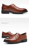 Luxury Crocodile Pattern Leather Men's Shoes