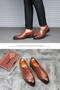 Luxury Crocodile Pattern Leather Men's Shoes