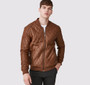 Casual Businessmen Stylish Men's Leather Jacket