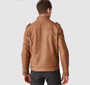 Businessmen Casual Fleece Thick Men's Leather Jacket