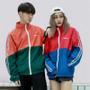 Hip Hop Mens Patchwork Windbreaker Jacket