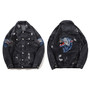 Wolf Embroidery Quality Denim Jacket