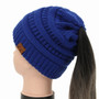 Ponytail Style Beanie Women