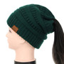 Ponytail Style Beanie Women