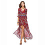 Printed Long Elegant Vintage Casual Bohemian (Boho) Dress