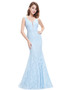 Mermaid Style Evening Dress with Lace