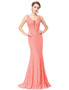 Mermaid Style Evening Dress with Lace