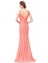 Mermaid Style Evening Dress with Lace