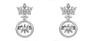 Austrian Crystal Crown Earrings - Dancing Heart Crown