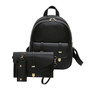 3pcs Leather Backpack