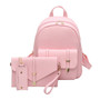 3pcs Leather Backpack