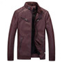 Fashionable Slim Fitted Mens Leather Jacket