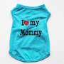 I LOVE MY MOMMY Daddy Dog Shirt Pet Clothes For Small Puppy Dogs