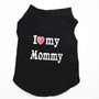 I LOVE MY MOMMY Daddy Dog Shirt Pet Clothes For Small Puppy Dogs