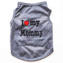 I LOVE MY MOMMY Daddy Dog Shirt Pet Clothes For Small Puppy Dogs